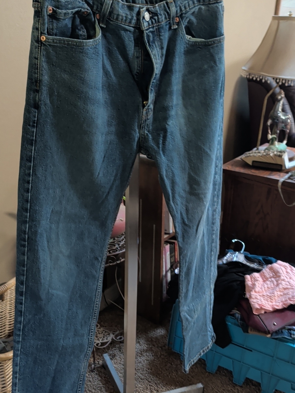 Levi's Men's Dark Blue Straight Jeans